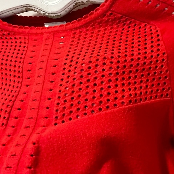Mercer & Madison Red Textured Knit Top – Size L - Picture 8 of 8